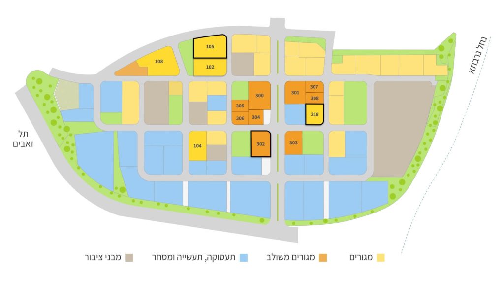 מפת מכרזי מגורים חריש דרום - נובמבר 2024